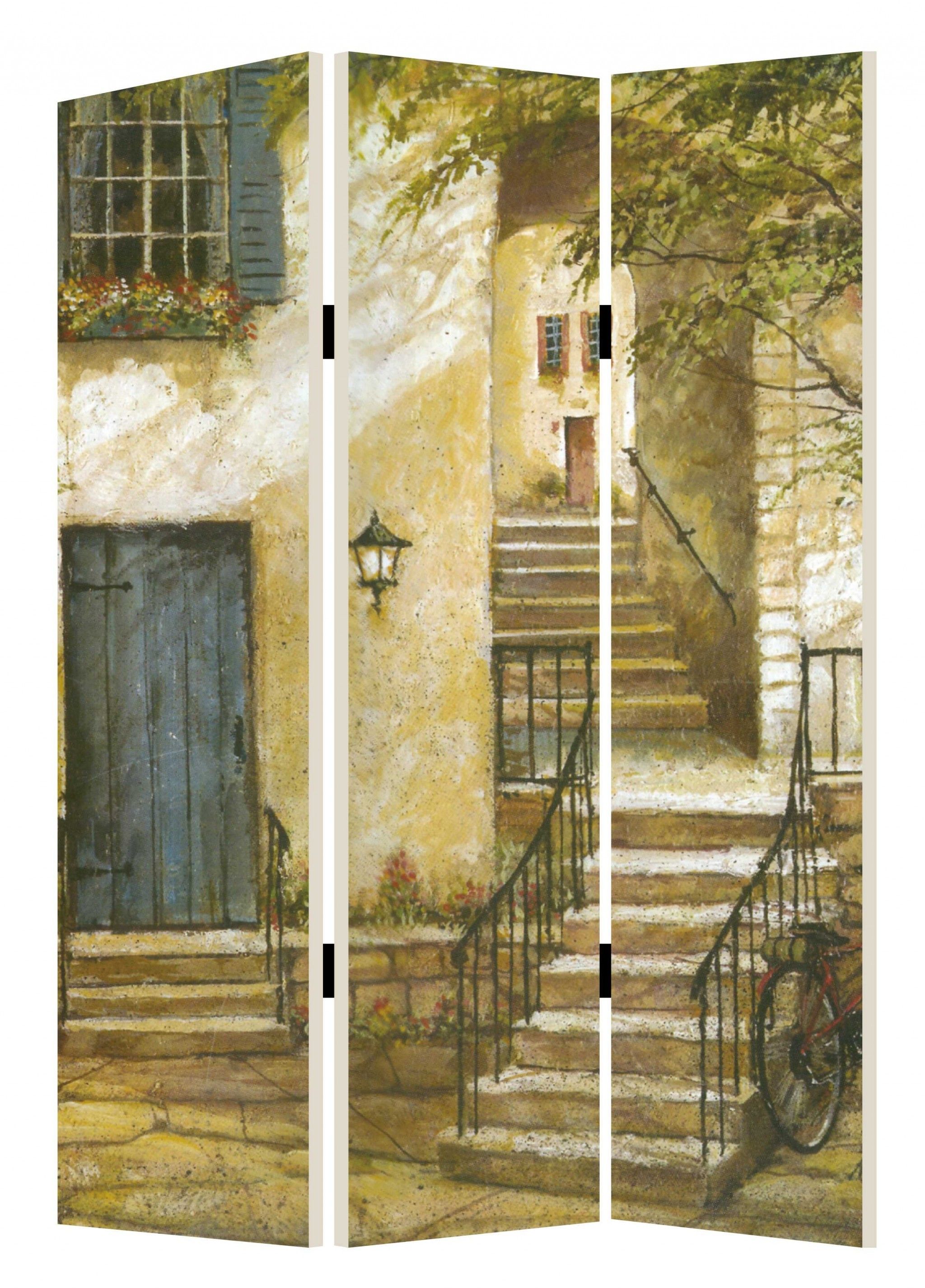 1″ x 48″ x 72″ Multi Color European Promenade Screen