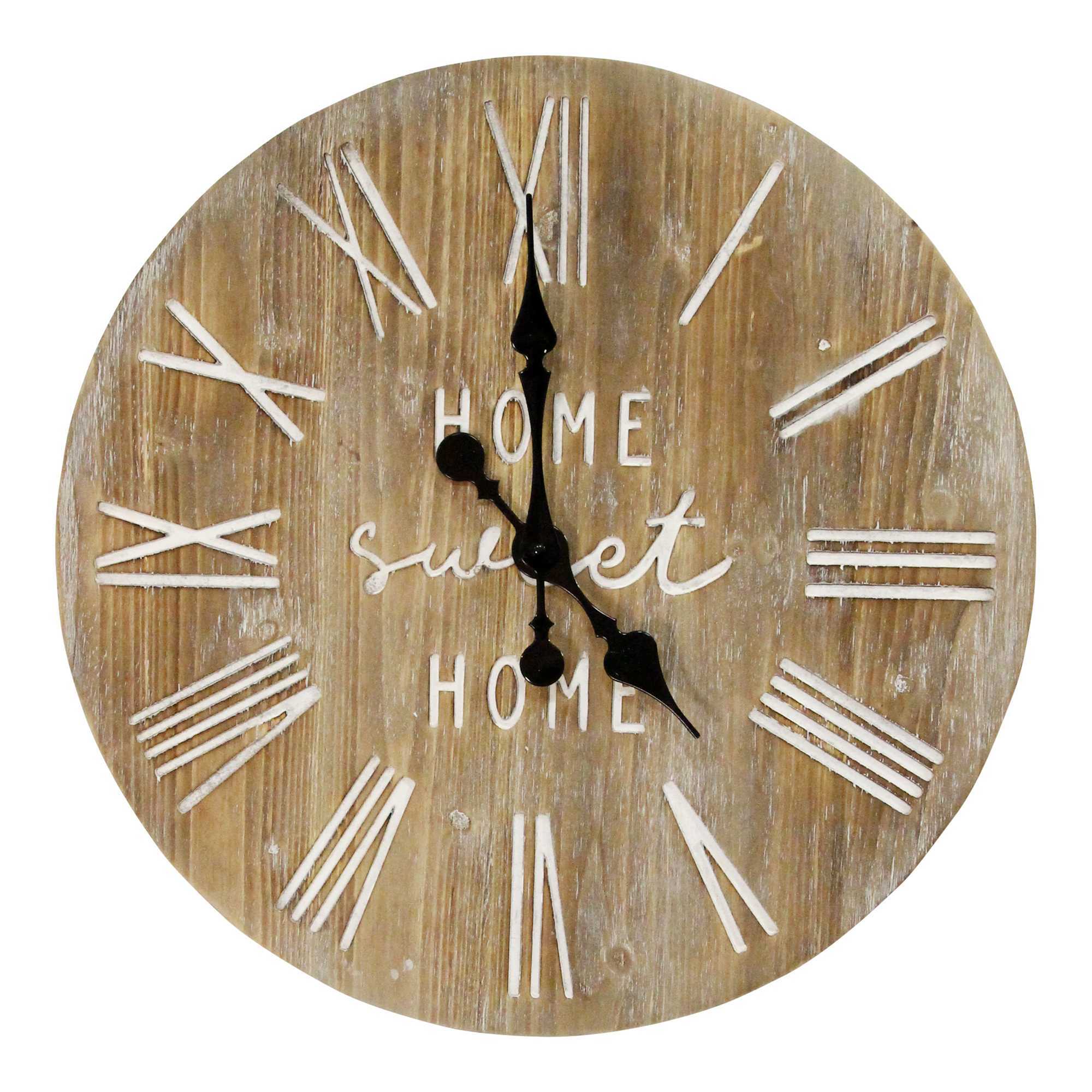 23″ Distressed Cozy Wall Clock